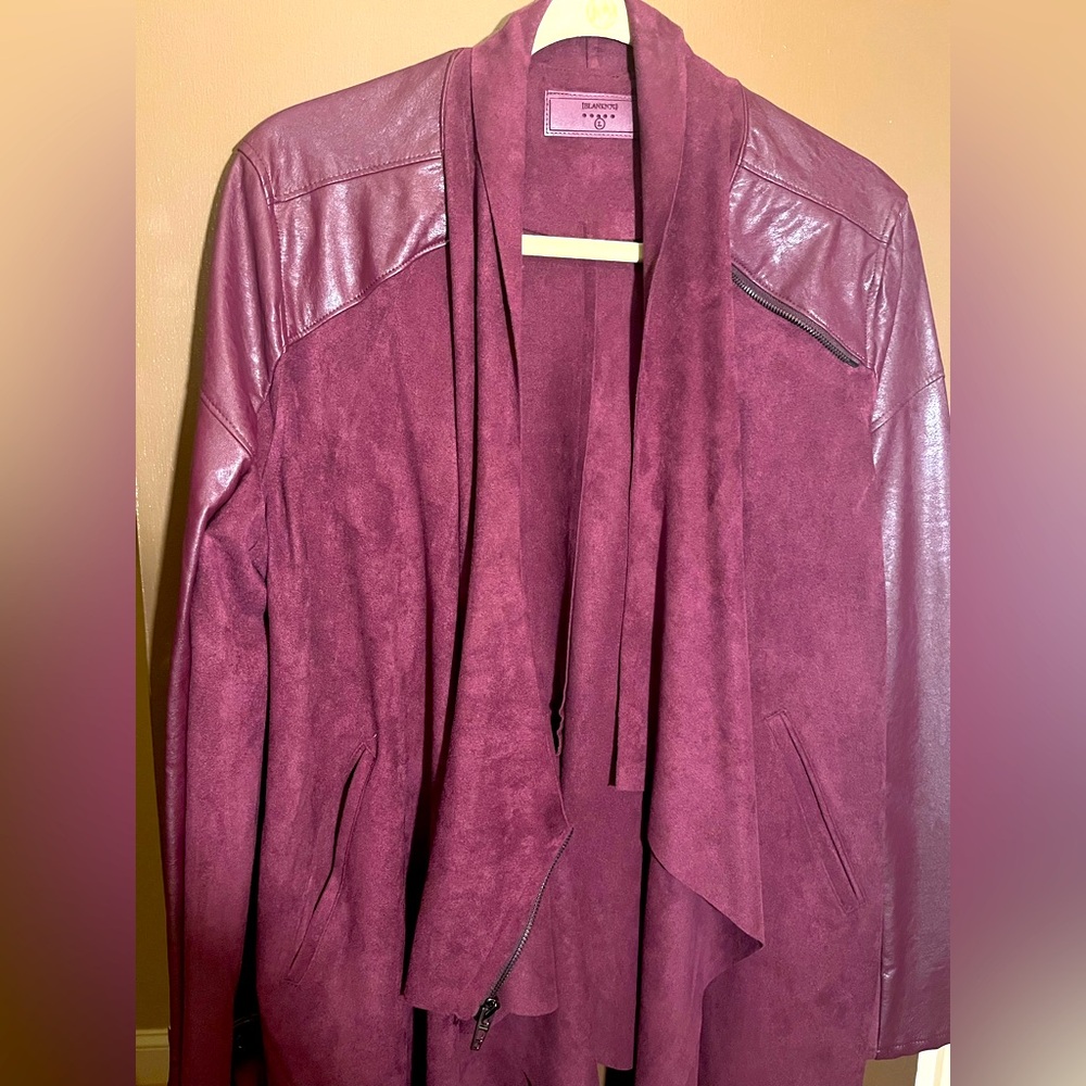 BlankNYC faux suede and leather jacket